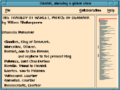 “radar” views indicate remote scroll positions