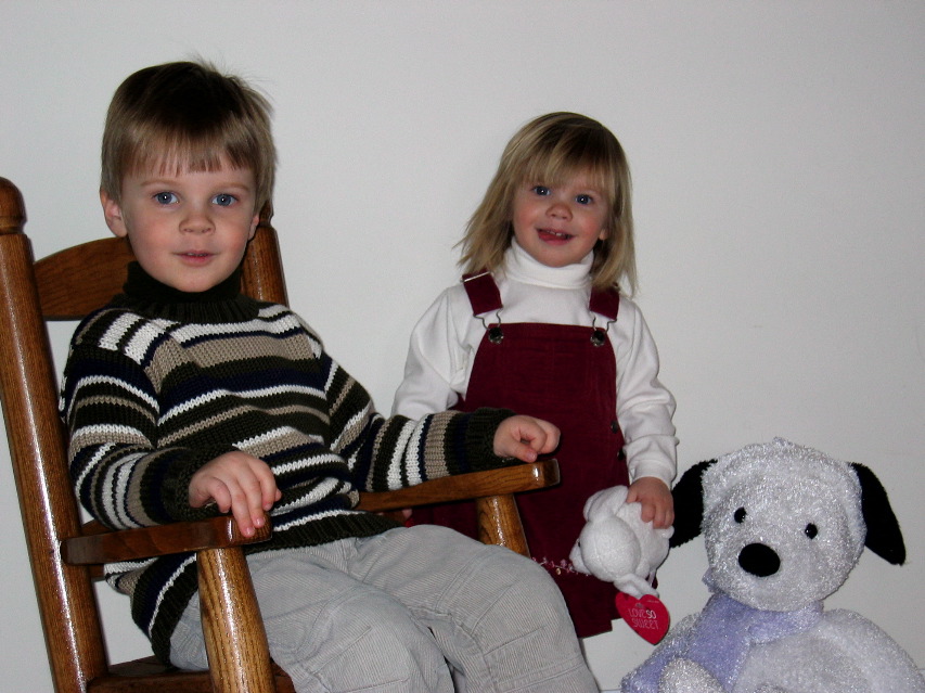 We're ready for church early today!