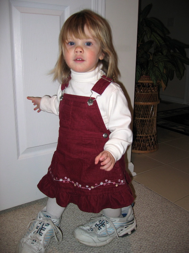 Mommy's shoes are easier to maneuver.