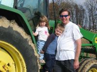 Checking out the tractors