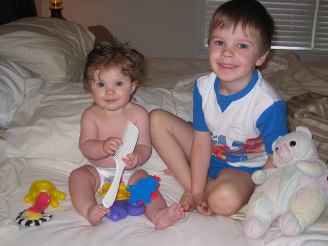 We finished our bath!