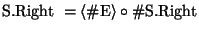 \( \textrm{S}.\textrm{Right }=\langle \char93 \textrm{E}\rangle \circ \char93 \textrm{S}.\textrm{Right} \)